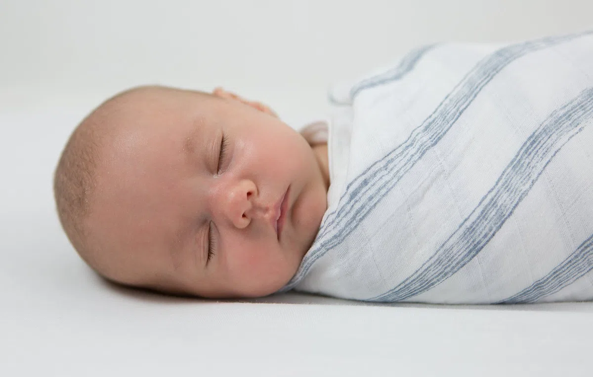 Amazing Baby Swaddle Studio Milestone Musselin-Decken 3er Set Thrive in the USA, Amerikanische Flagge, Denim