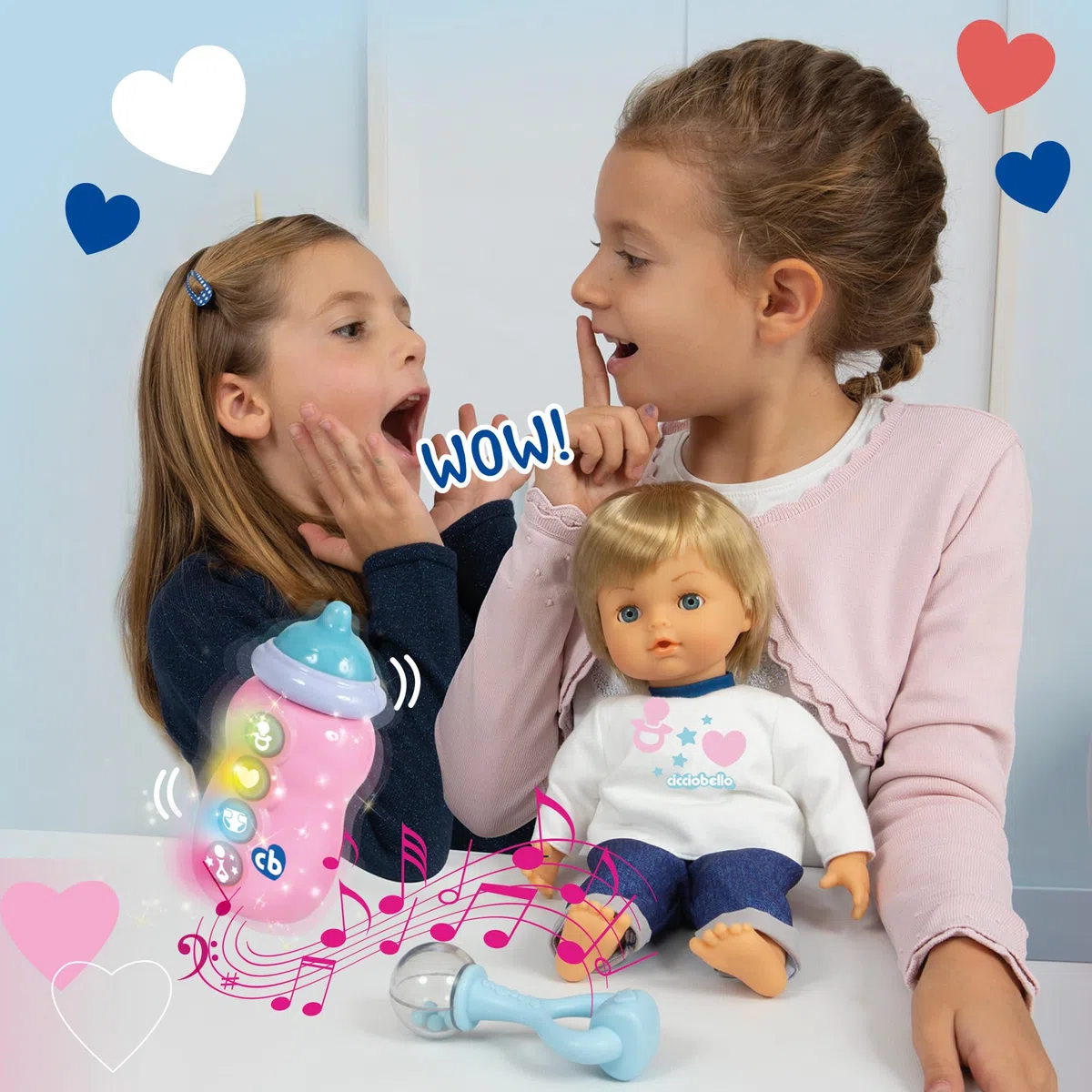 Cicciobello - Babyphone Der weiche 30 cm mit Monitor, um zu verstehen, was Sie brauchen, für Kinder ab 2 Jahren, Ccbd0000, Giochi Preziosi