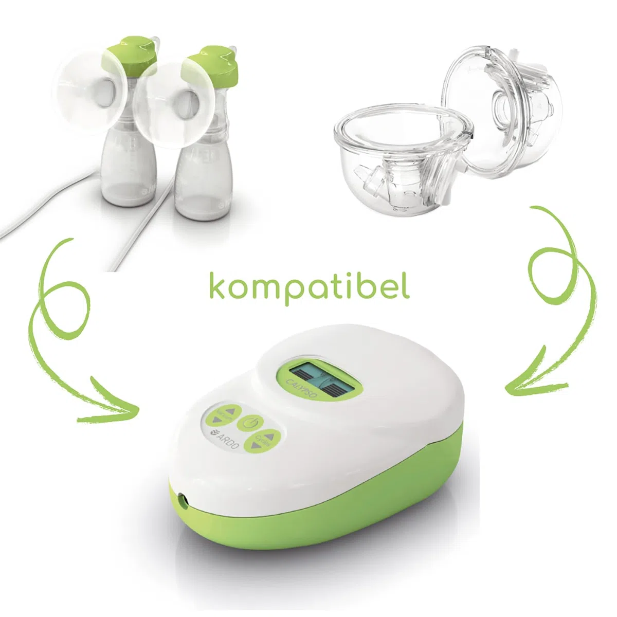 Ardo CALYPSO elektrische Milchpumpe | Kompakte, sichere Milchpumpe mit einfacher Bedienung - Mumsnet Best - BPA-frei - Schweizer Medizinprodukt