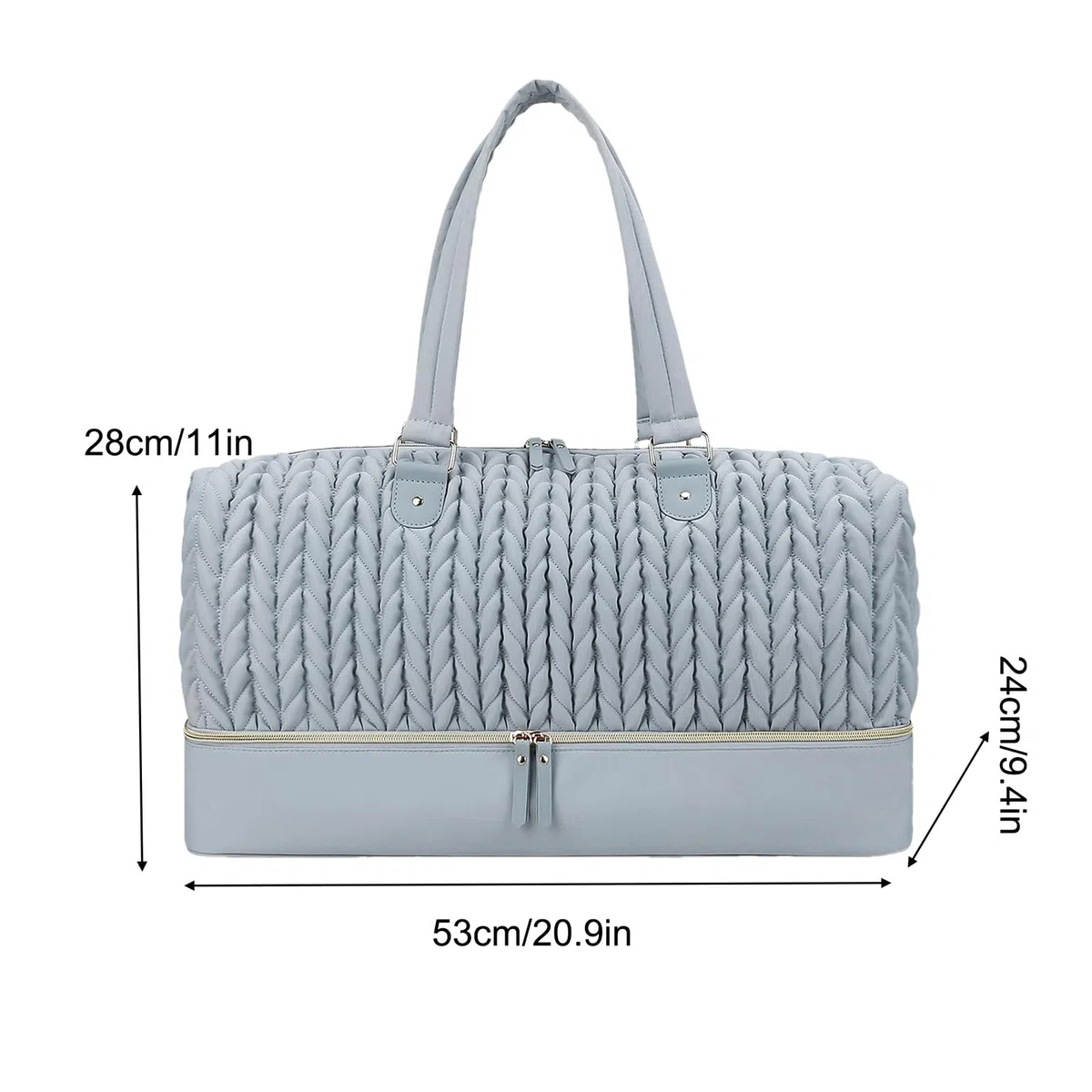 Wickeltasche – Windel-Organizer mit isolierter Tasche, Aufbewahrungstasche für Kinderzimmer, Windelaufbewahrungstasche, wasserdicht, gesteppt, Stickerei, Mutter- und Baby-Reisetasche, für Reisen