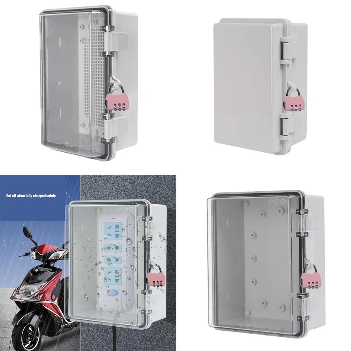 Starke, wasserabweisende elektrische Gehäuse, abschließbare Designs, Steckdosenschutz mit Schlössern, Upgrades für Außenanwendung, wetterfeste Steckdosenabdeckung
