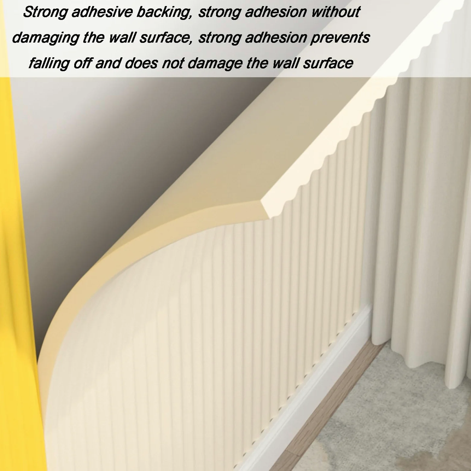 Schaumstoff-Sicherheitsstreifen Selbstklebend Kanten- und Eckenschutz für Möbel, Tische, Stühle, Treppen und Arbeitszimmer, Braun, 2M