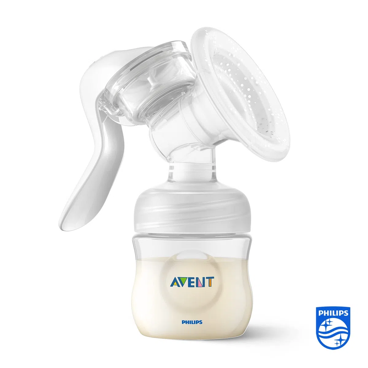 Philips Avent Handmilchpumpe Starter-Set - einfaches Abpumpen, Aufbewahren und Füttern, mit Natural-Motion Technologie, inkl. Babyflasche, Aufbewahrungsbecher und Transporttasche (Modell SCF430/16)