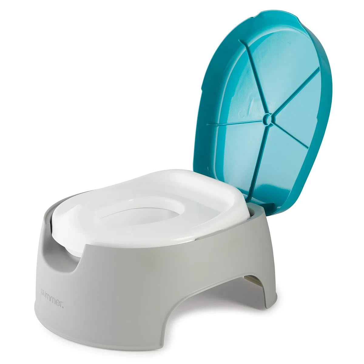 Sommer 3-in-1 Train with Me Potty - Töpfchensitz, Töpfchenaufsatz und Tritthocker für Kleinkinder Töpfchentraining und darüber hinaus - Leicht zu leeren und zu reinigen, platzsparende 3-in-1-Lösung