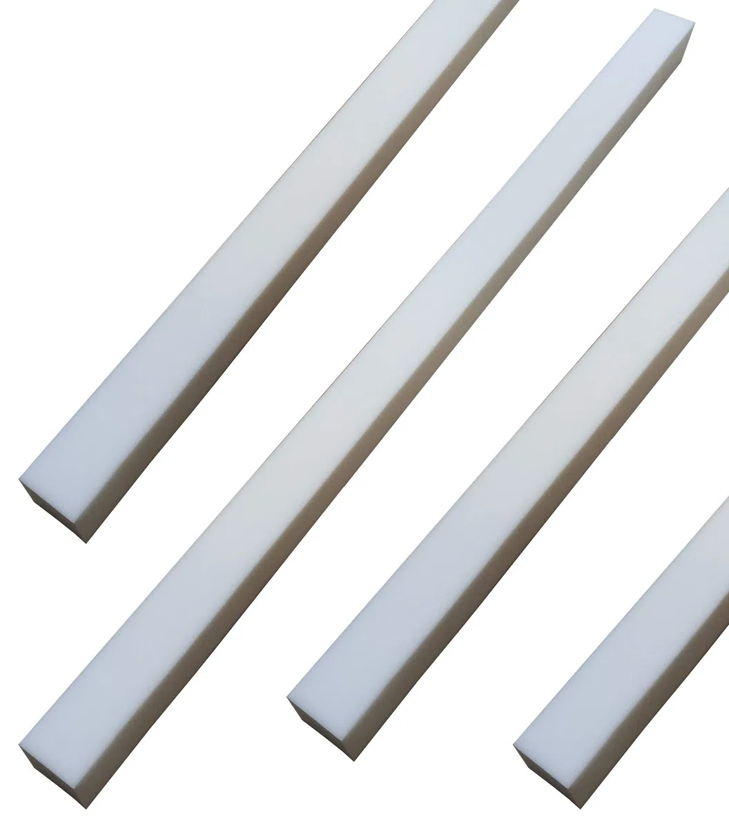 All4All Matratzenverlängerung aus Schaumstoff Matratzenausgleich RG 25/44 10x20cm Schaumstoffstreifen Mittellhart Zuschnitt Matratzenstreifen Verlängerung für Babybett oder Pflegebett(200)