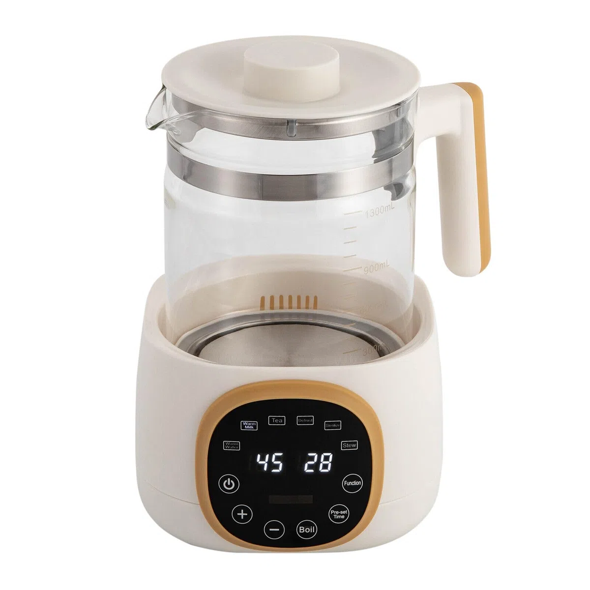 Flaschenwärmer Baby Wasserkocher 72h Warmhalten für Babynahrung Tee Kaffee 1.3 L Wasserkocher für Babynahrung