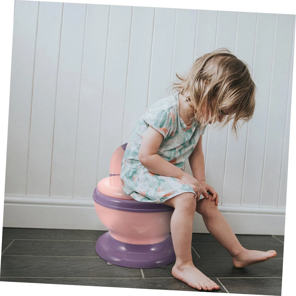 DOITOOL Kleinkindtoilette Realistisches Töpfchen Für Jungen Mädchen Tragbar Mit Herausnehmbarem Einsatz Für Töpfchentraining Zu Hause Und Unterwegs