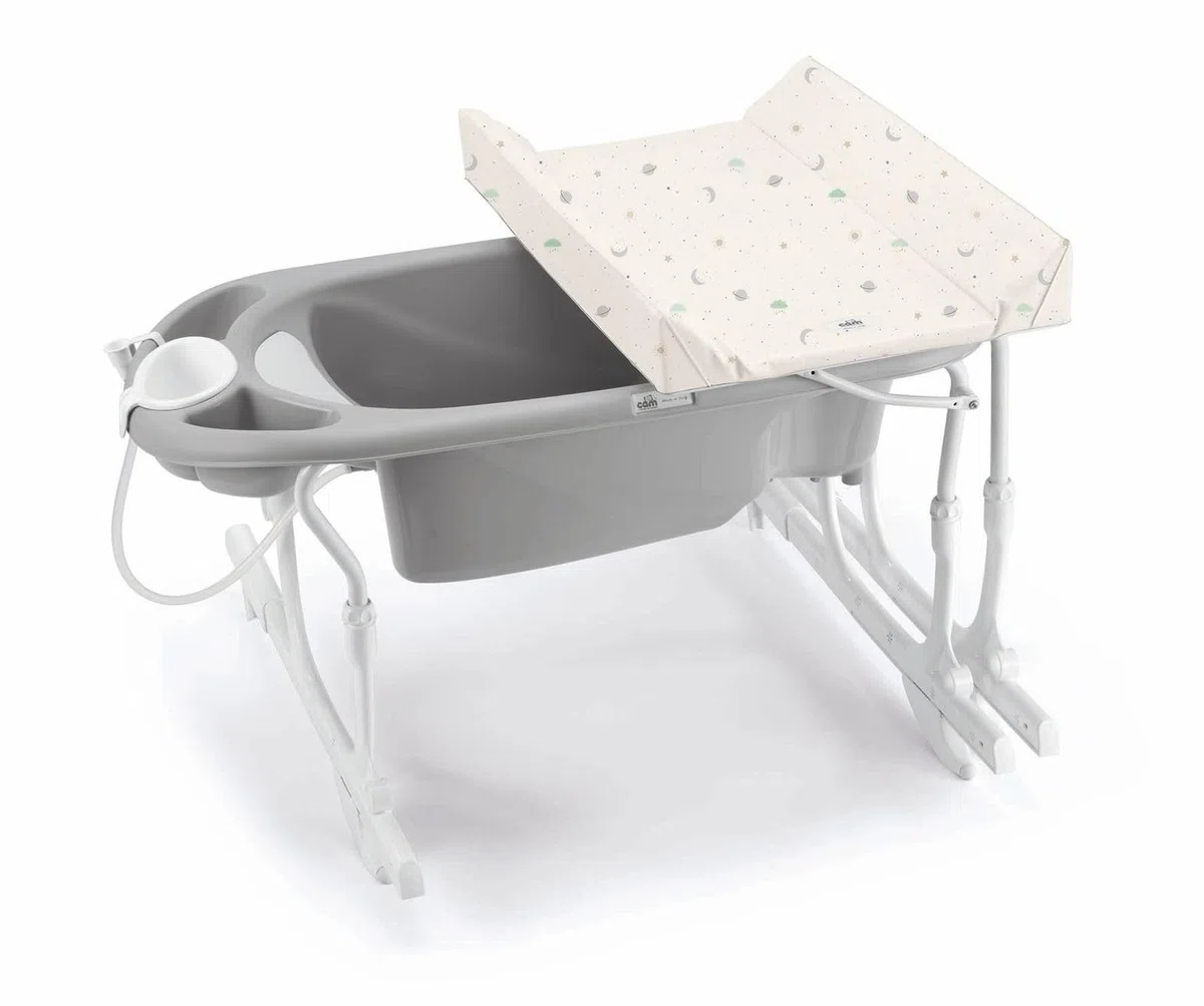 Hydro Baby Wickelauflage abnehmbar Hase Col. 265 (Grau/Beige Planeten)