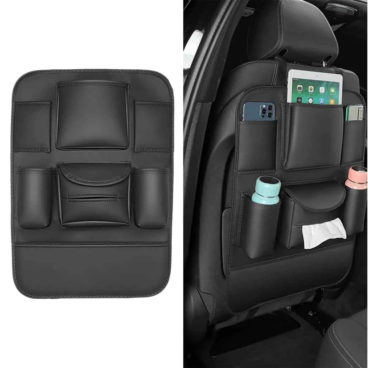 Autositz Organizer für Mazda 6 2013-2019, Wasserdicht Vielseitige Aufbewahrungstaschen für Autositz Zurück, Kofferraum Organizer für Reise Tägliche Gebrauch,A/Black