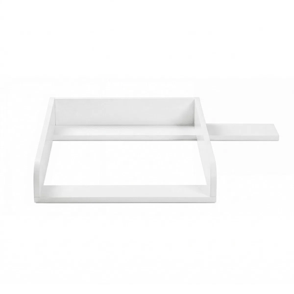 KraftKids Wickelaufsatz passend für HEMNES 108 cm Kommode – Wickelfläche 50x70 cm – Weiß (Mittig)