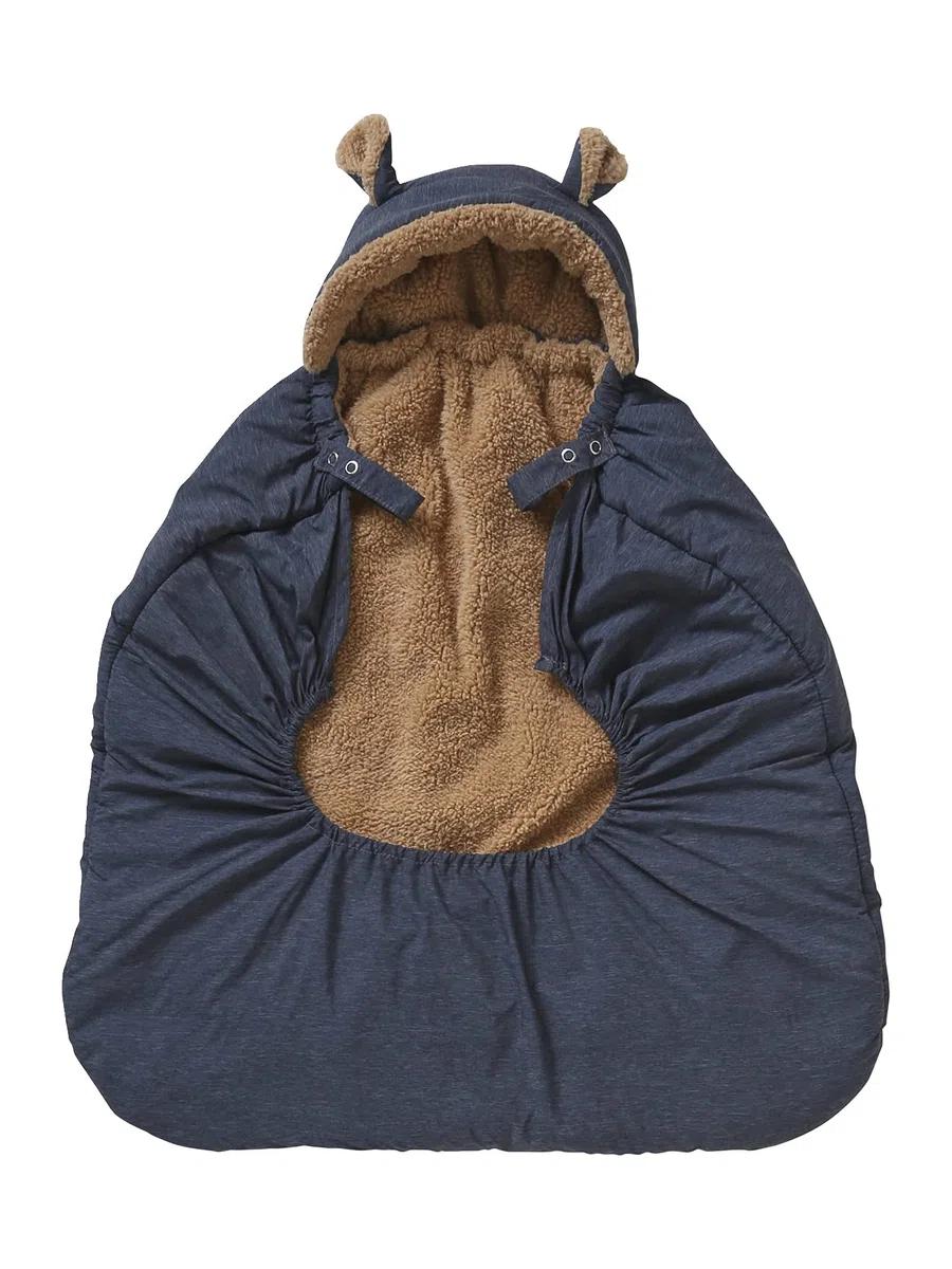 Vertbaudet Babytragetasche, Daunenjacke, Tu, blau