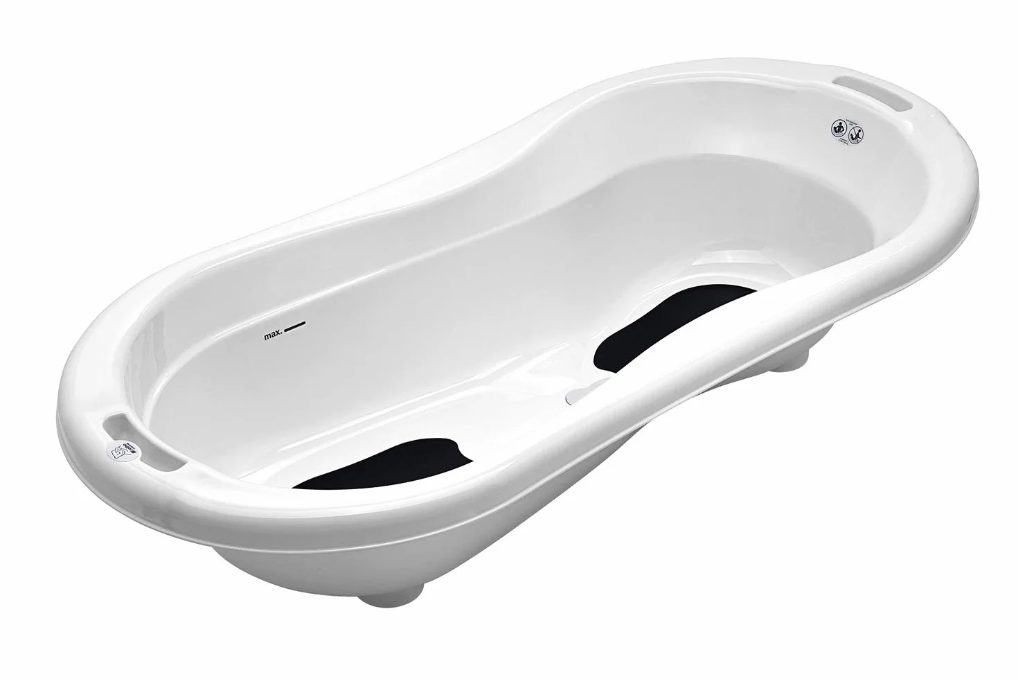 Rotho Babydesign TOP Xtra Badewanne - Badewanne - Babybadewanne - Kinderbadewanne - Duschbadewanne - weiss