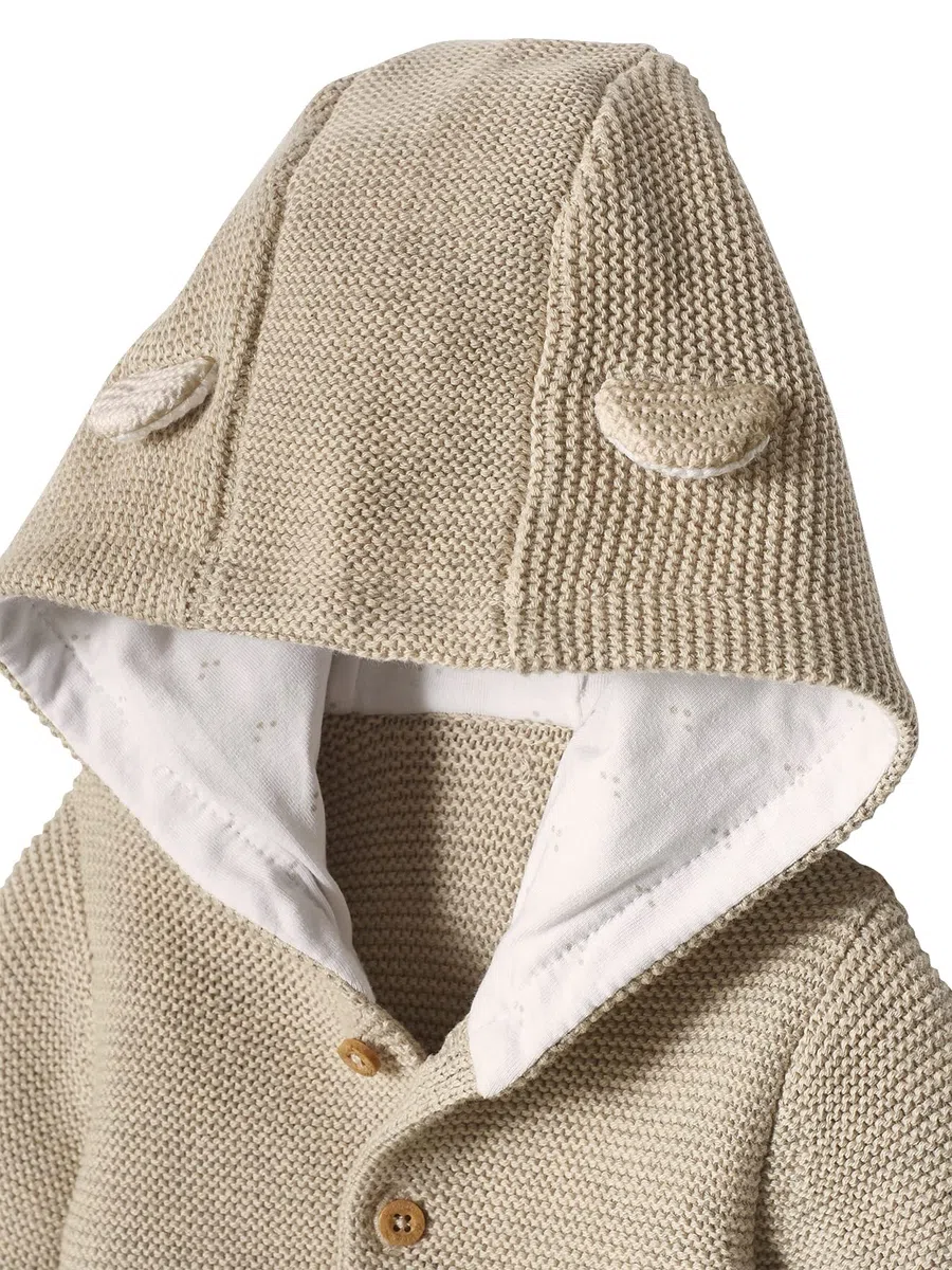 Vertbaudet Neugeborenen-Set: Strickjacke, Hose & Body
