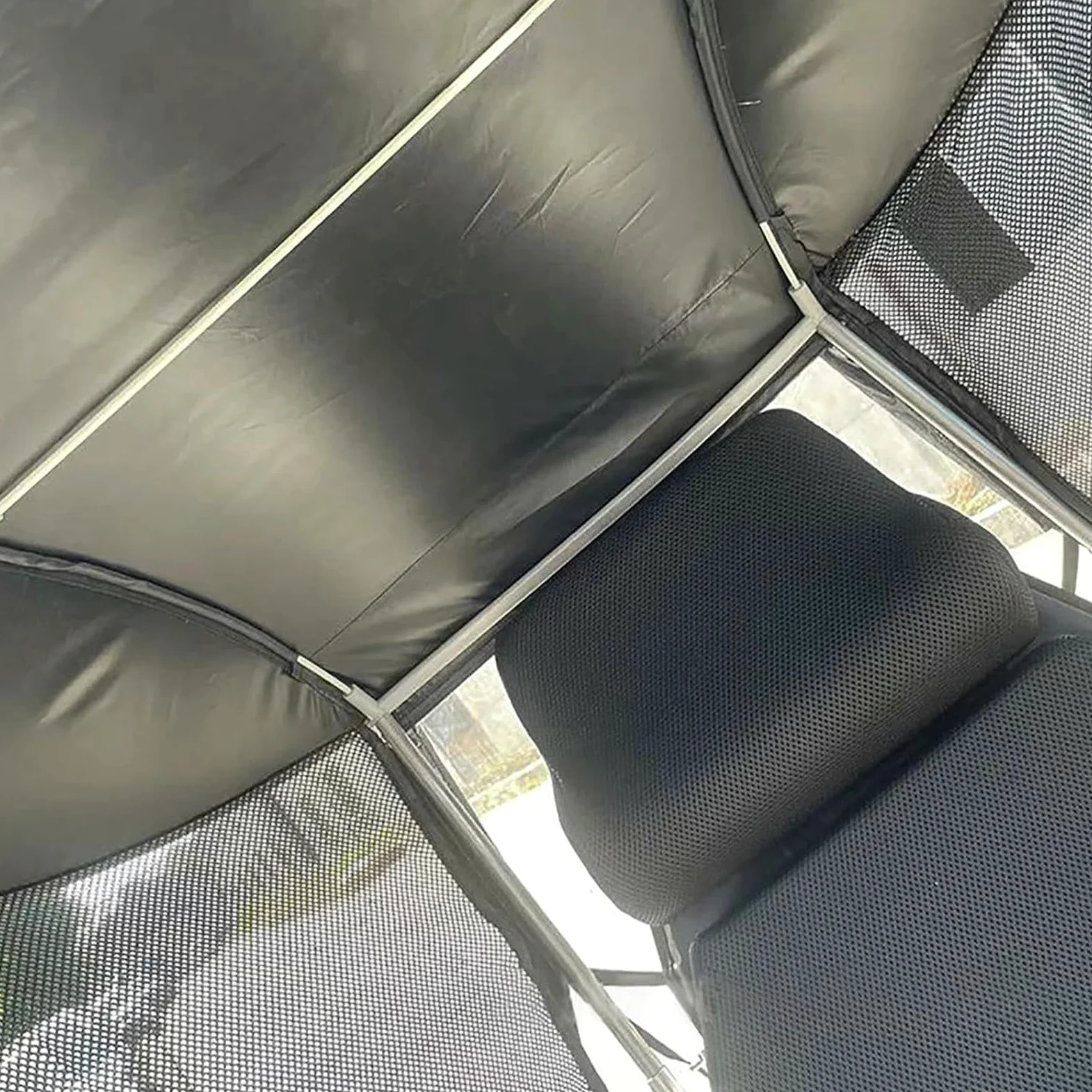Universal Stuhl Baldachin Regenschirm - Faltbarer Sonnenschutz für Rollstühle und Roller, einfache 3-stufige Einrichtung, langlebiges Material mit Anti-Cracking-Technologie