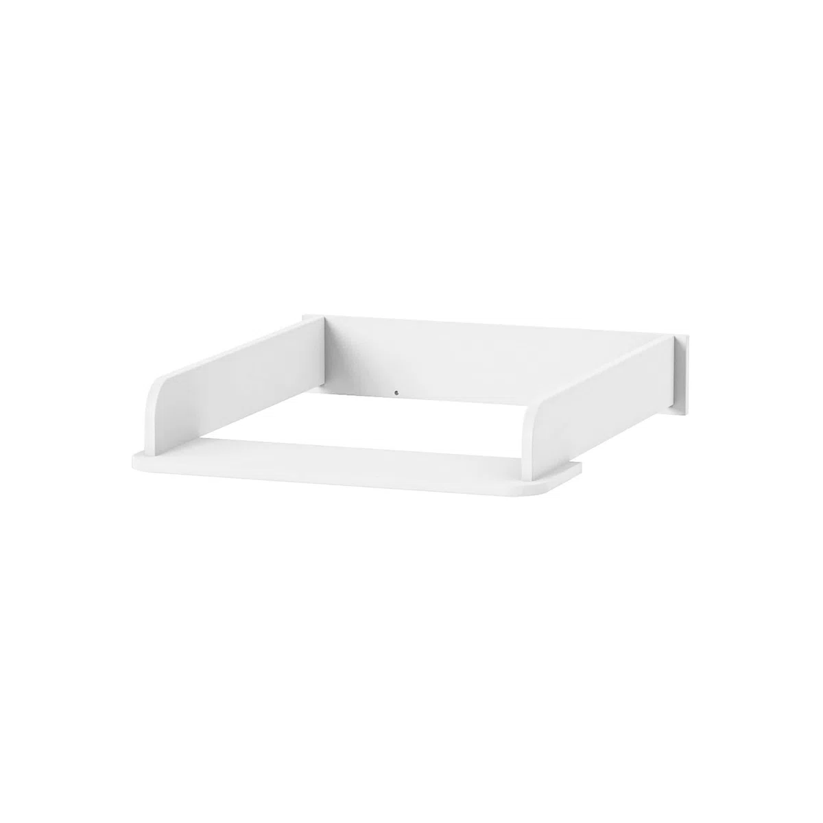 Veres Wickelaufsatz Abnehmbarer für die Kommode, schmaler (60 cm, rechts oder Links montierbar) (Weiß)