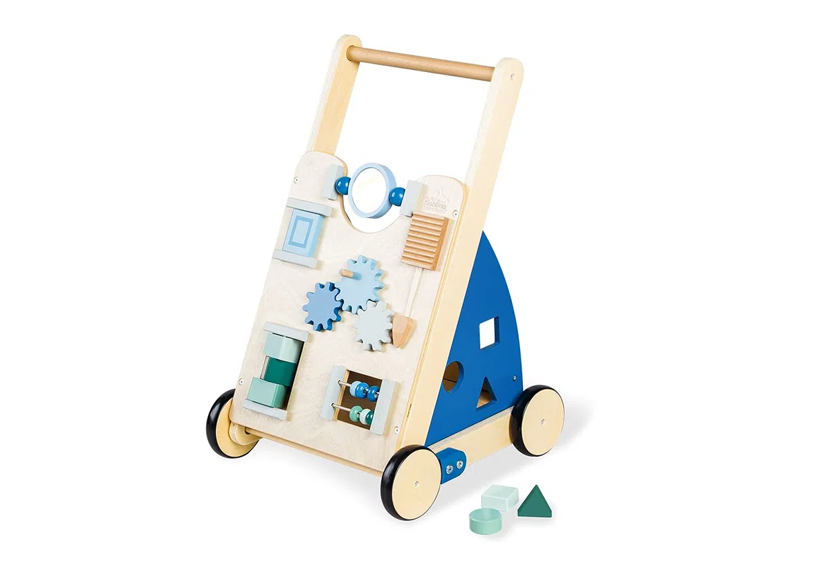 PINOLINO 265401 Activity-Lauflernwagen 'Titus', blau, Transparent