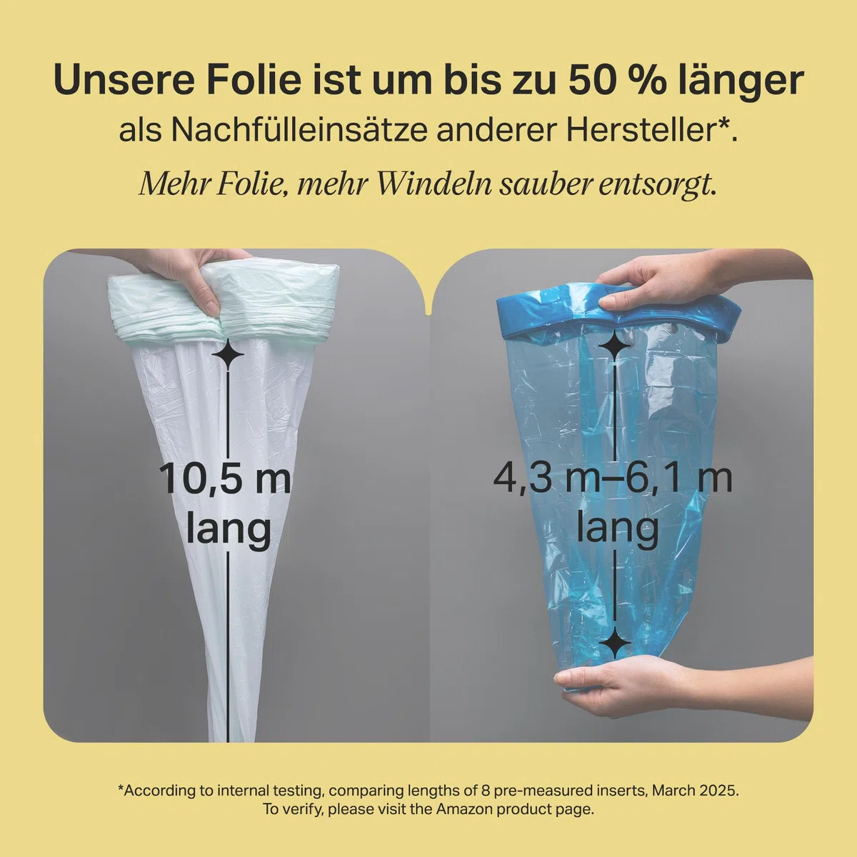 Tommee Tippee Twist & Click Advanced Windeleimer Original-Nachfüllkassetten, 16 x 10,5 m