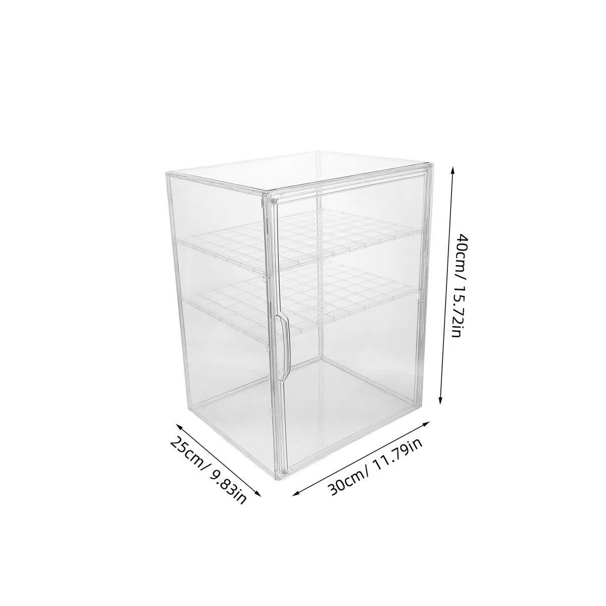 Zerodeko Babyflaschen und Magnetischer Tür Organizer Aufbewahrungsbox aus Acryl mit 3 Ebenen Verstellbaren Trennwänden Platzsparend und Hygienisch für Babyzimmer und Badezimmer