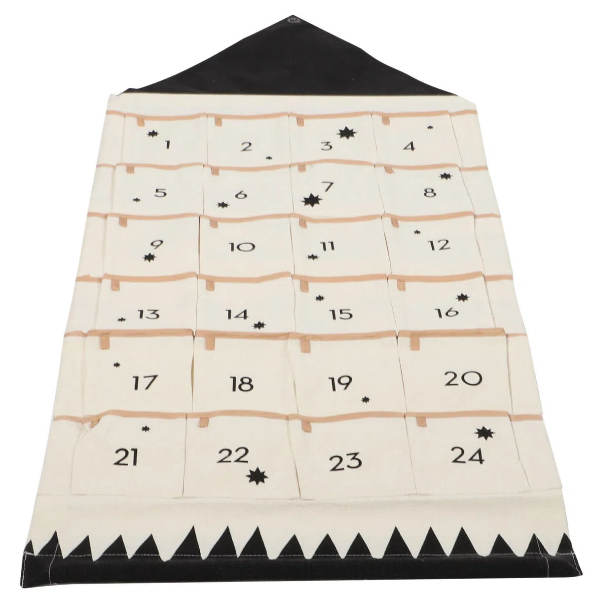 Hängende Aufbewahrungstasche aus Baumwollstoff mit Mehreren Fächern Waschbar und Ordentlich für Wand und Tür als Weihnachtskalender Organizer im Haus Design