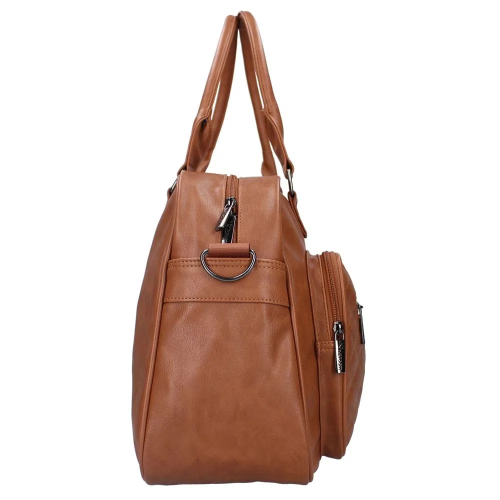 Vadobag Große Braune Baby Wickeltasche | Kunstleder | mit Wickelunterlage