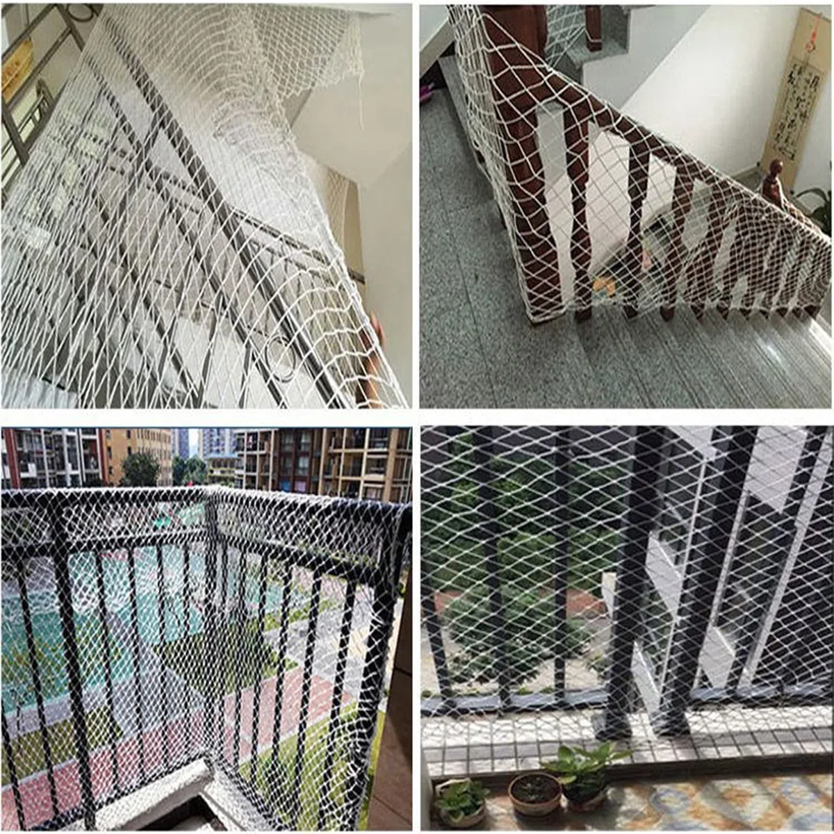 Sicherheitsnetz für Kinder Balkongeländer Treppe Anti-Fall-Sicherheitsnetz für Kinder Zaunnetz Außengeländer-Sicherheitsnetz Treppenbalkon-Sicherheitsnetz