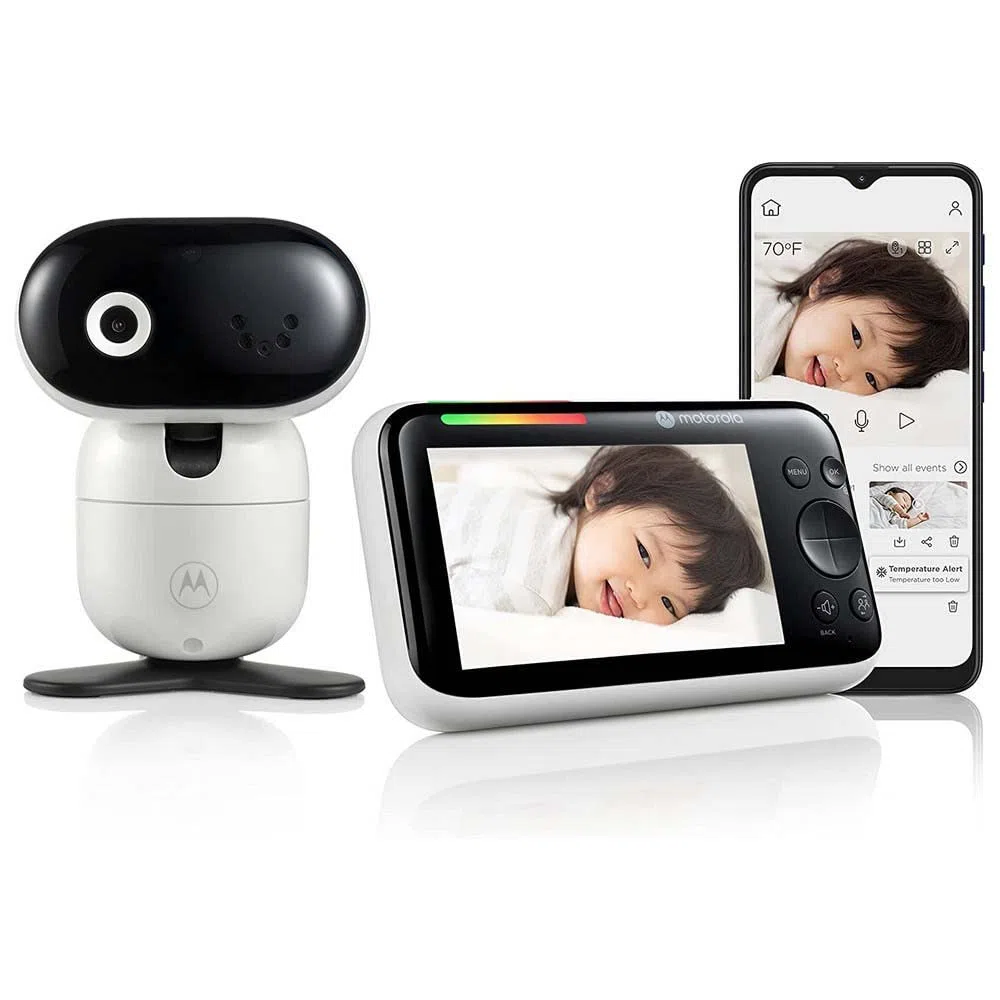 Motorola Nursery PIP1610 HD WiFi Video Babyphone mit 5" HD 720p Elterneinheit App – Ferngesteuertes Schwenken, Neigen und Zoomen – Zwei-Wege-Gespräch – Sicher und privat