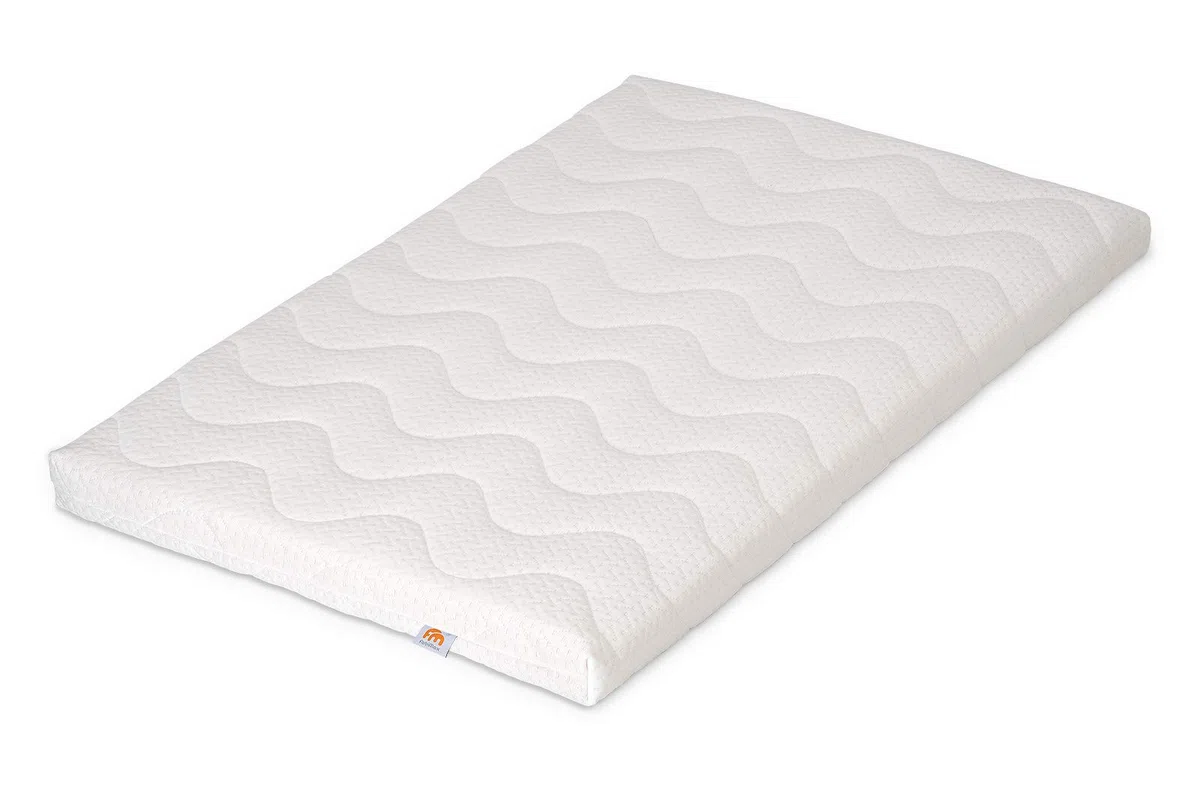 FabiMax Baby Beistellbett für Boxspringbett, TÜV geprüft 2022, Buche massiv weiß, inkl. Matratze Classic