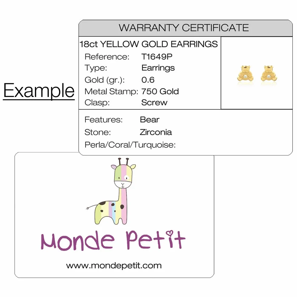 Monde Petit Kinder Armband Gelbgold 9 Karats (375) - Geschenkbox - Garantiezertifikat
