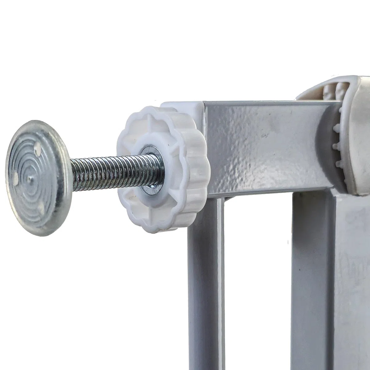 Absperrgitter Treppenschutzgitter Metall weiß verstellbar 83-96cm 120cm hoch