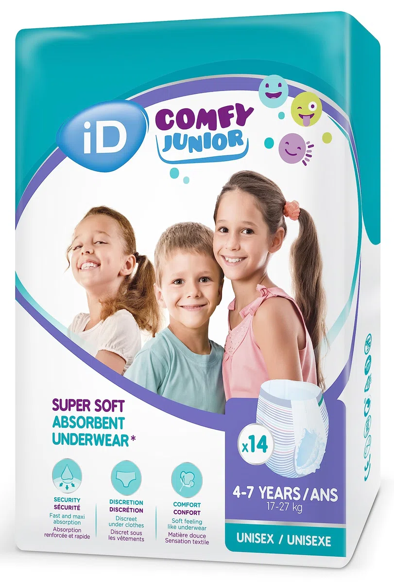 Ontex ID Comfy Junior Pants 4-7 Jahre 4x14 Stk