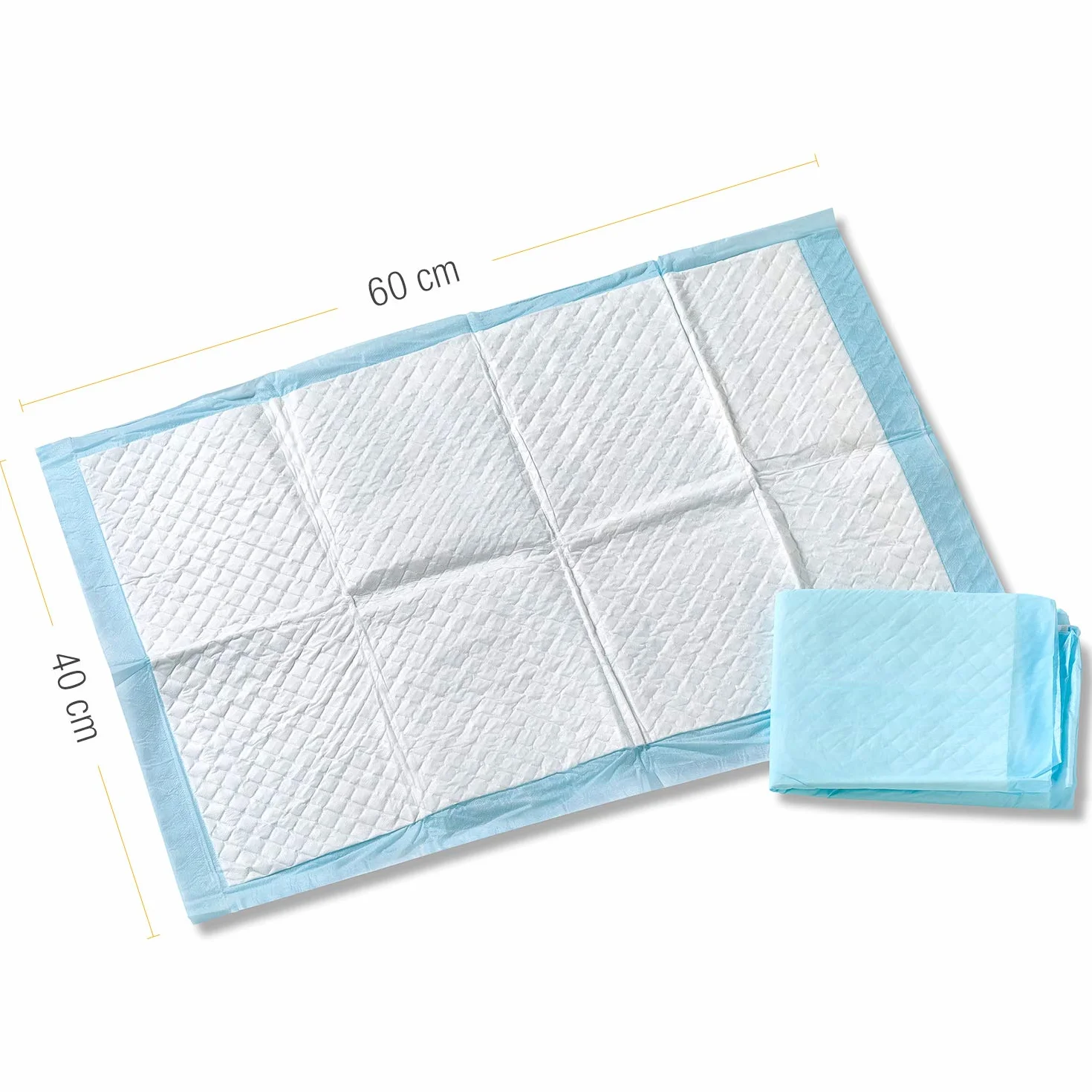Tigex Einweg-Schutzbezüge für Wickelauflage, Weiß/Blau, 120 Stück