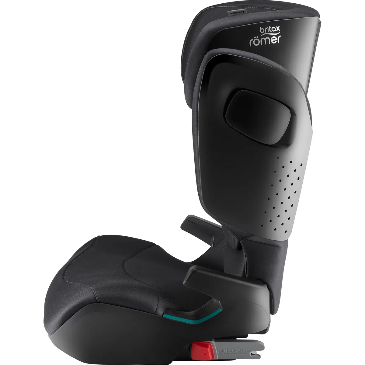 BRITAX RÖMER Kindersitz KIDFIX M i-Size, für Kinder von 100-150 cm (i-Size) mit und ohne ISOFIX, 3,5-12 Jahre, Space Black