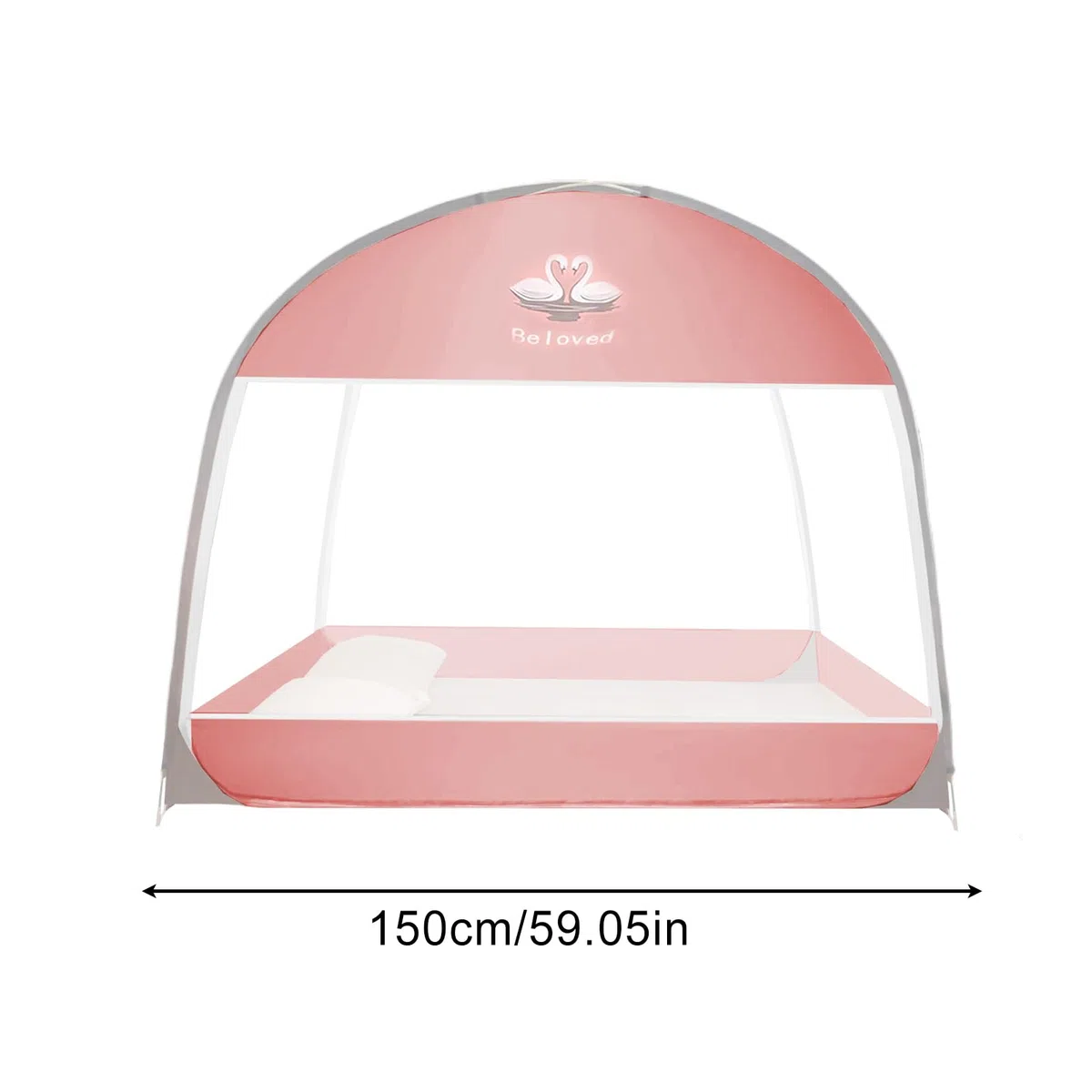 Bettmückenschutznetz großer Faltbarer und tragbarer Insektenschutz | Bett-Baldachin aus Netzmaterial Geeignet für Schlafzimmer, Kinderzimmer, Camping sowie für Jugendliche und