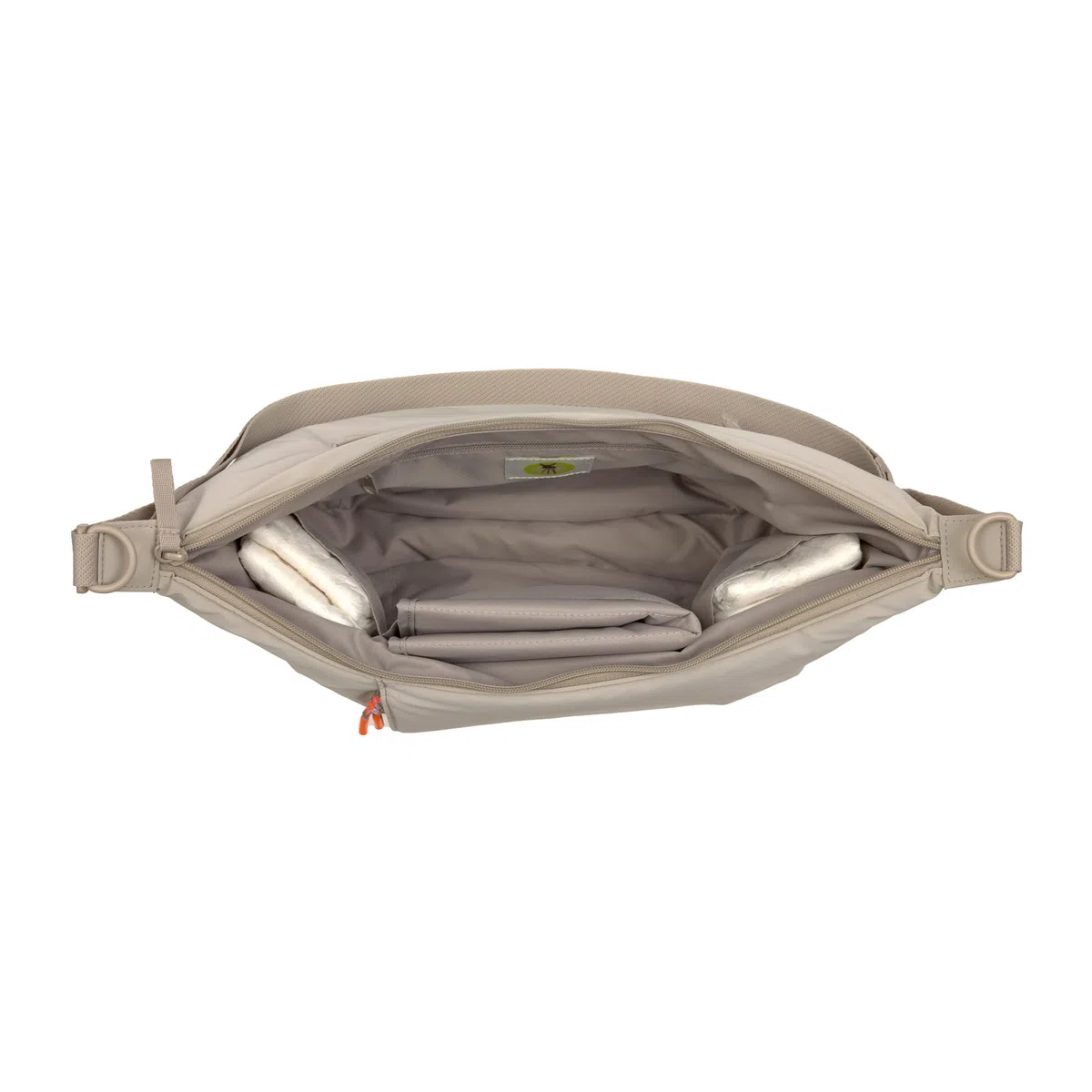 LÄSSIG Baby Wickeltasche zum Umhängen mit Wickelunterlage, Kinderwagenbefestigung, wasserabweisend/GRE Lunua Bum Bag
