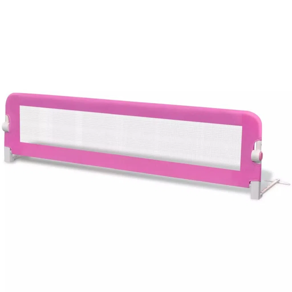 1Stk Bettgitter Kleinkinder Rausfallschutz Bett, höhenverstellbares Klappbar Bettschutzgitter Mit Durchsichtigem Netzgewebe, Rausfallschutz, Babybettgitter, Kinderbettgitter, Bettschutzgitter, Rosa