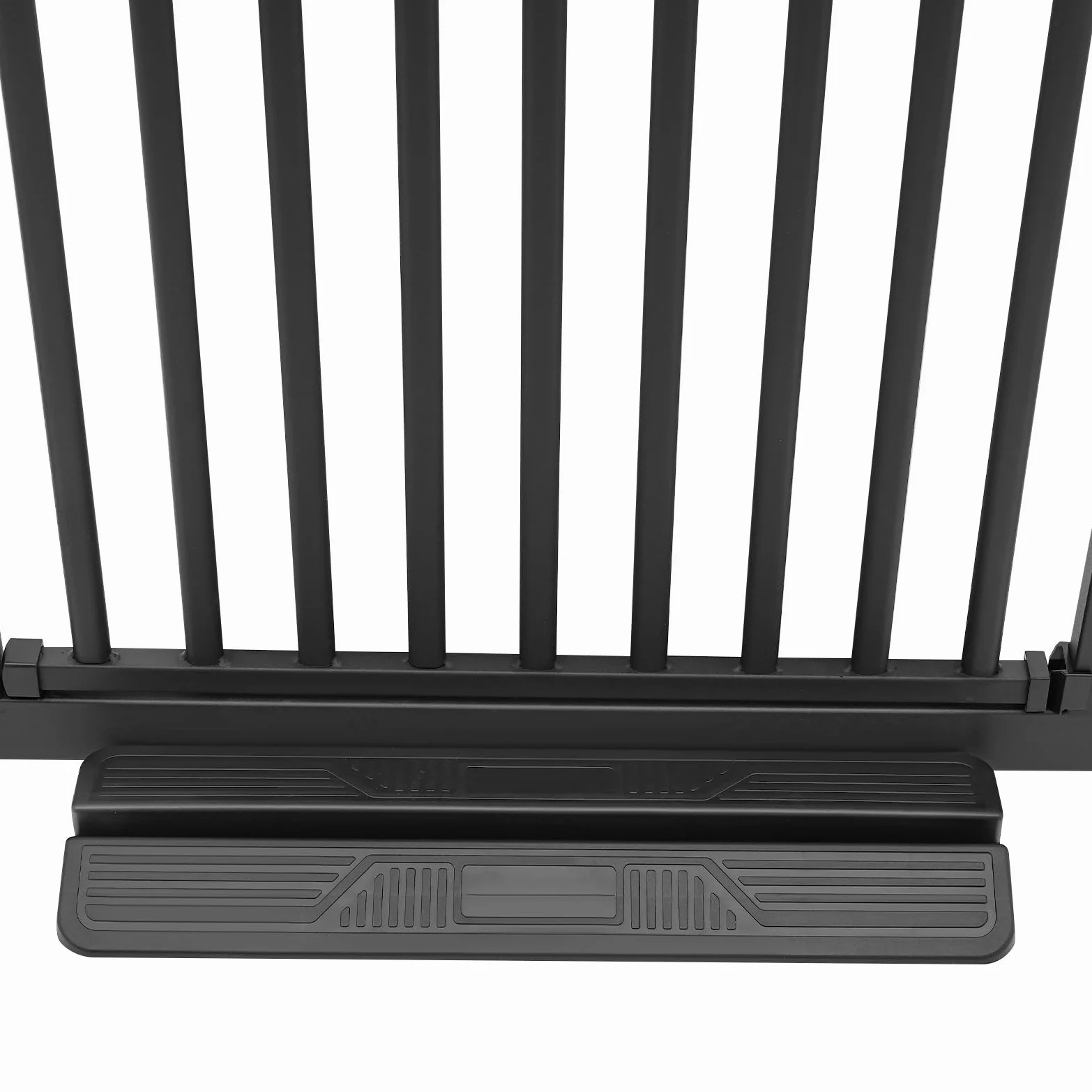 Schutztor FüR Haustiere,150cm Schutzgitter FüR Haustiere Extra Hoch Und Breit Treppenschutzgitter Mit KatzentüR & Doppelverriegelung Verstellbare Breite 76-85cm (Schwarz)