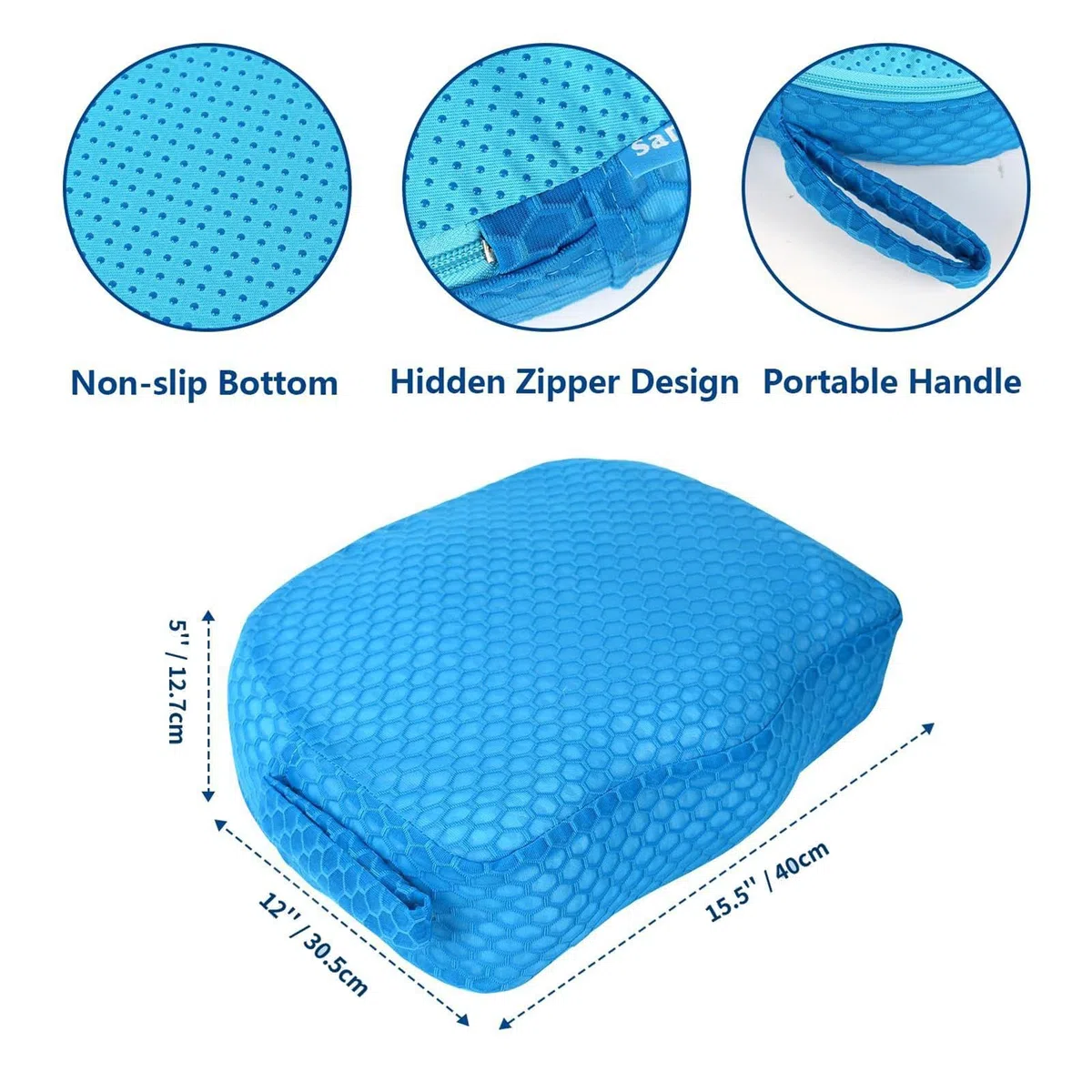 Spa-Sitzerhöhung für Rutschfeste 3D-Air-Mesh-Auflage | Spa-Booster-Sitzkissen Für Hallenbad, Außenpool, Campingausflüge, Entspannung Im Garten, Wohnmobil-Reisen Und Senioren