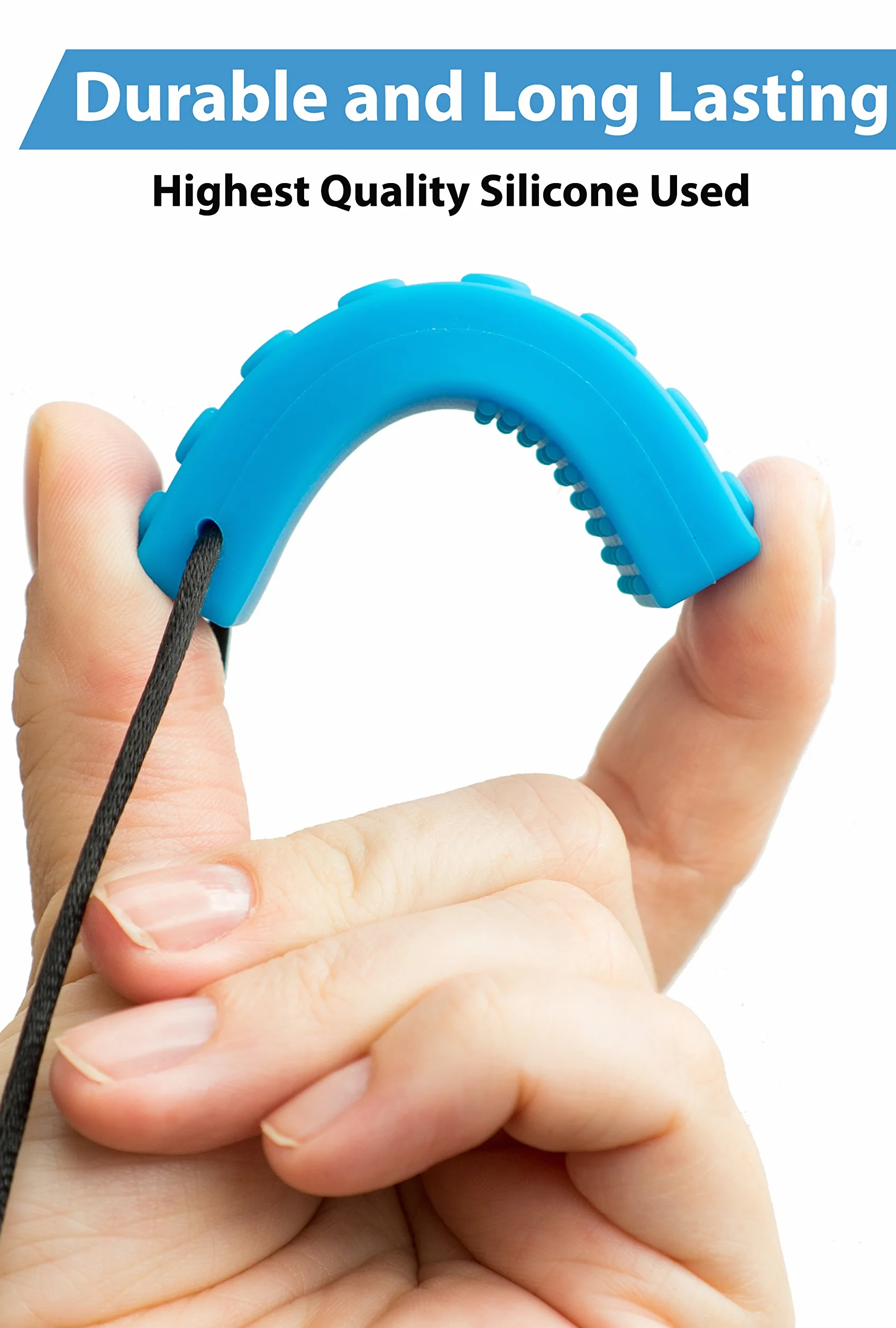 Tilcare Chew Chew Sensory Kauen Halskette - Am besten für Kinder oder Erwachsene, die gerne beißen oder Autismus haben - Langlebiges und starkes Silikon-Kauspielzeug - Kaukette für Jungen und Mädchen