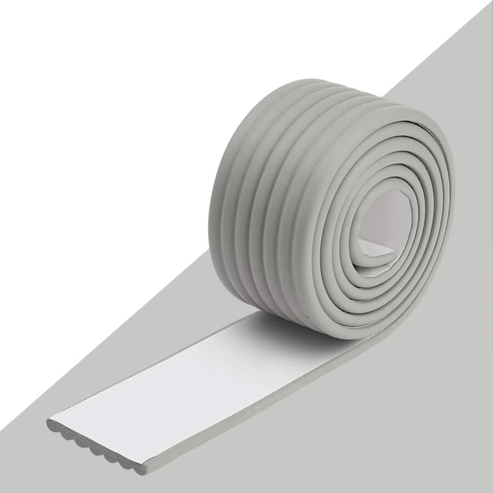 6m 4m 2m Weicher Babysicherer Kantenschutz, Selbstklebende Sicherheits Stoßstangenleiste, NBR Eckenschutz Kindersicherung Für Möbel Kamine(Gray,6m/20Ft)