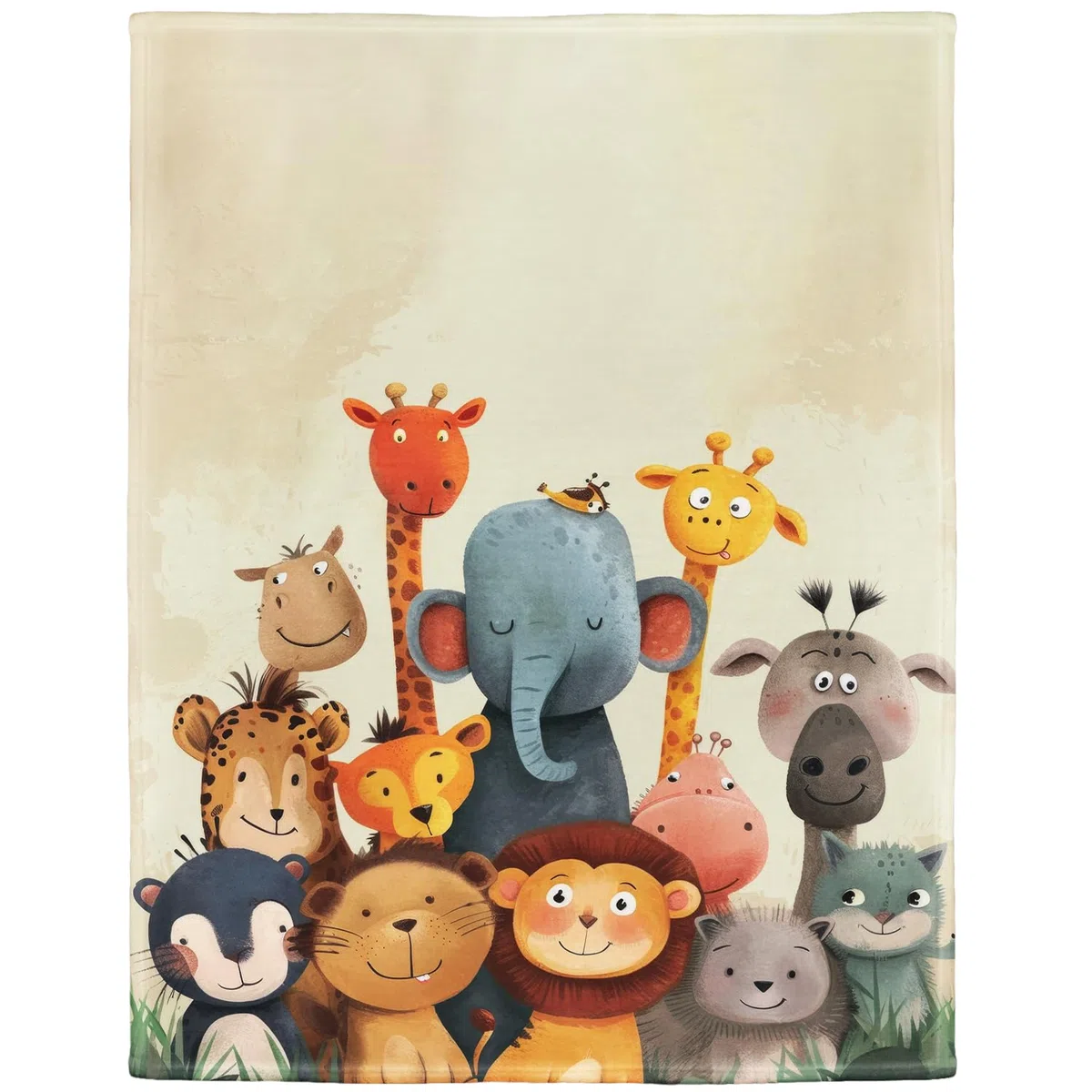 YISUMEI Kuscheldecke Fleece Decke 135 x 200 cm Baby Tiere