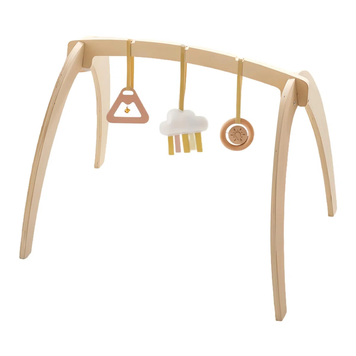 Baby-Spielbogen Sensorisches Holz-Lernspielzeug | Natürliche Stimulation Baby-Spielbogen zur Babyparty, Geburtstag, Schlafzimmer, Wohnzimmer und Reisen