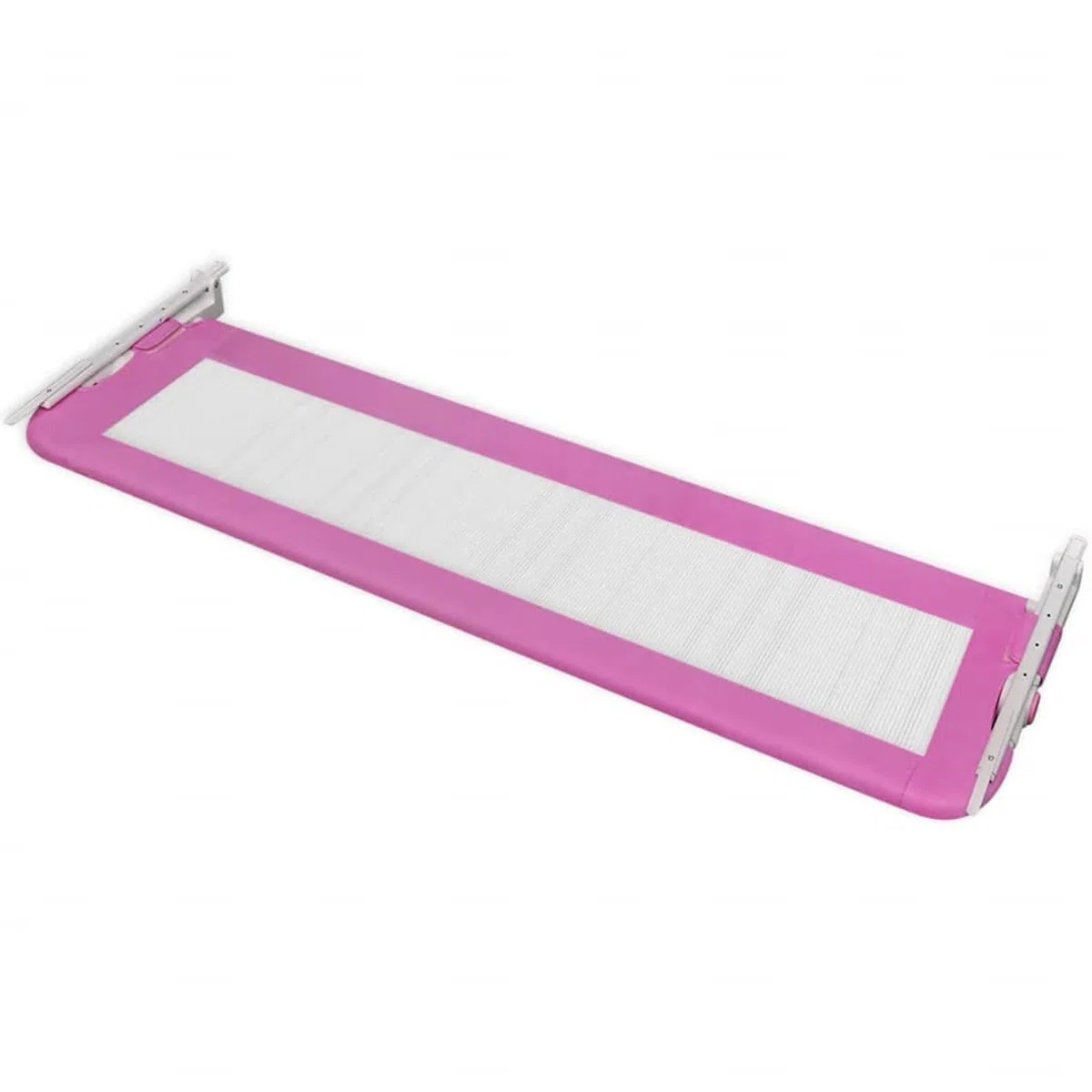Gecheer Kleinkind Bettschutzgitter 2 Stück Rosa 150 x 42 cm, Bettschutzgitter Bettgitter Rausfallschutz für Kinderbett Elternbett276086