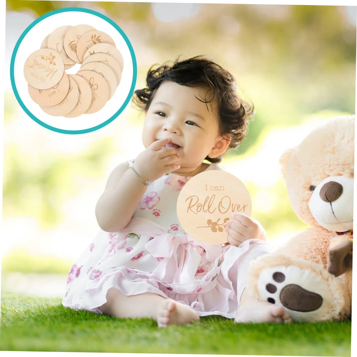 TOYANDONA 3sets Baby Karte Baby Wachstum Karten Foto Requisiten Baby Dusche Track Neugeborenen Zeichen Baby 12 Stücke * 3