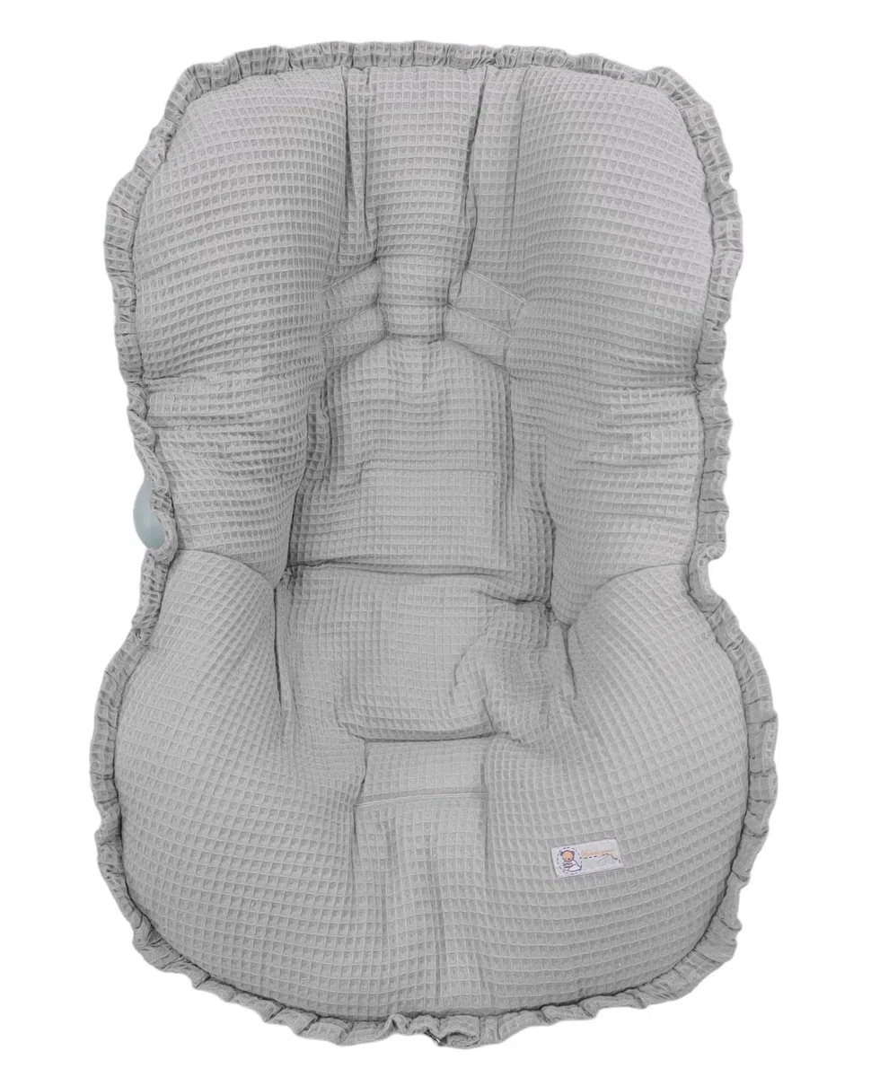 Universal Fußsack oder Schlafsack Babytragetasche mit Schutzhülle für Maxi Cosi oder Gruppe 0 - Waffle Grau - Nenel