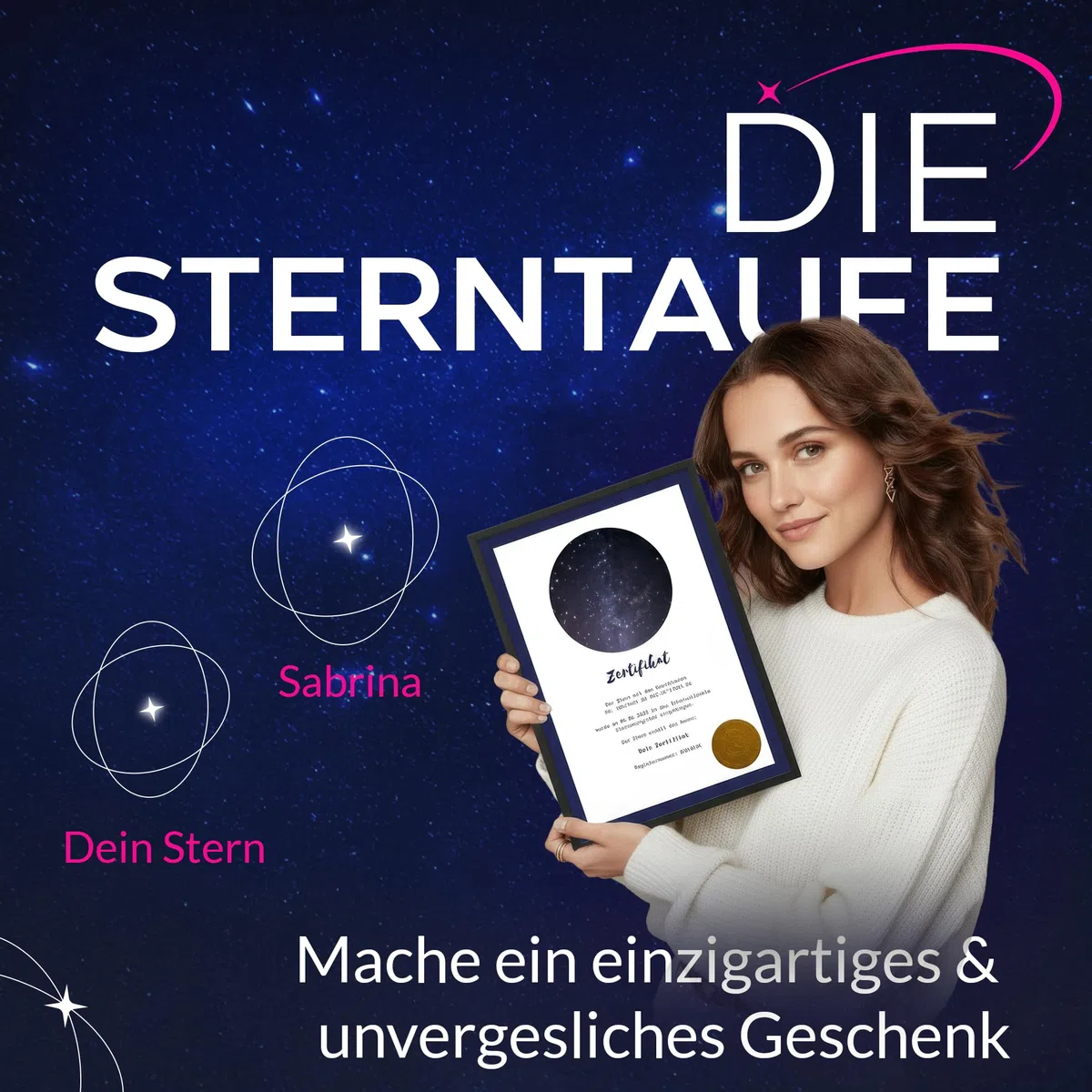 Sterntaufe - Stern kaufen oder schenken - Sichtbarer Stern