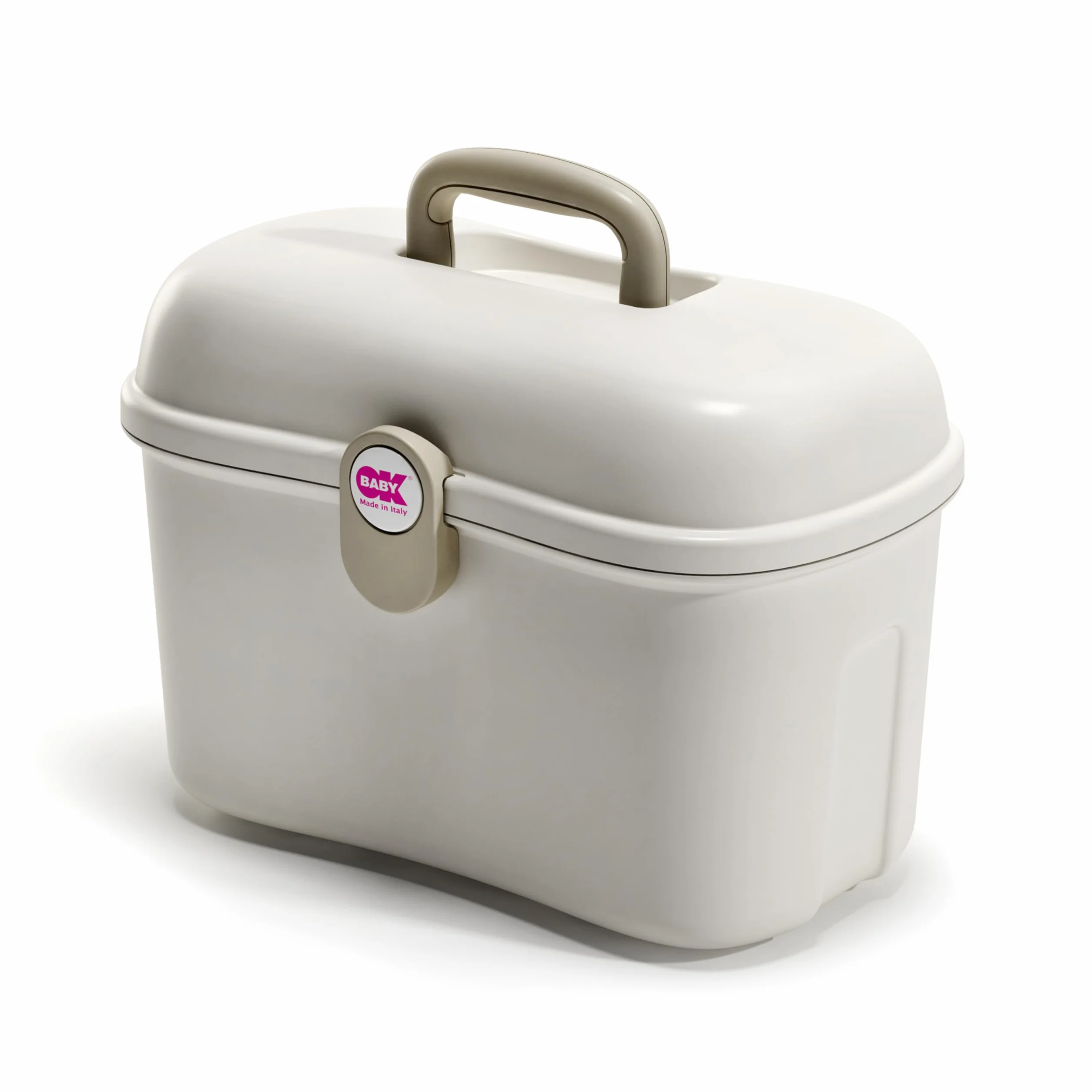 OKBABY Beauty Care - Kosmetikkoffer zur Aufbewahrung von Badeutensilien für Babys - Weiss