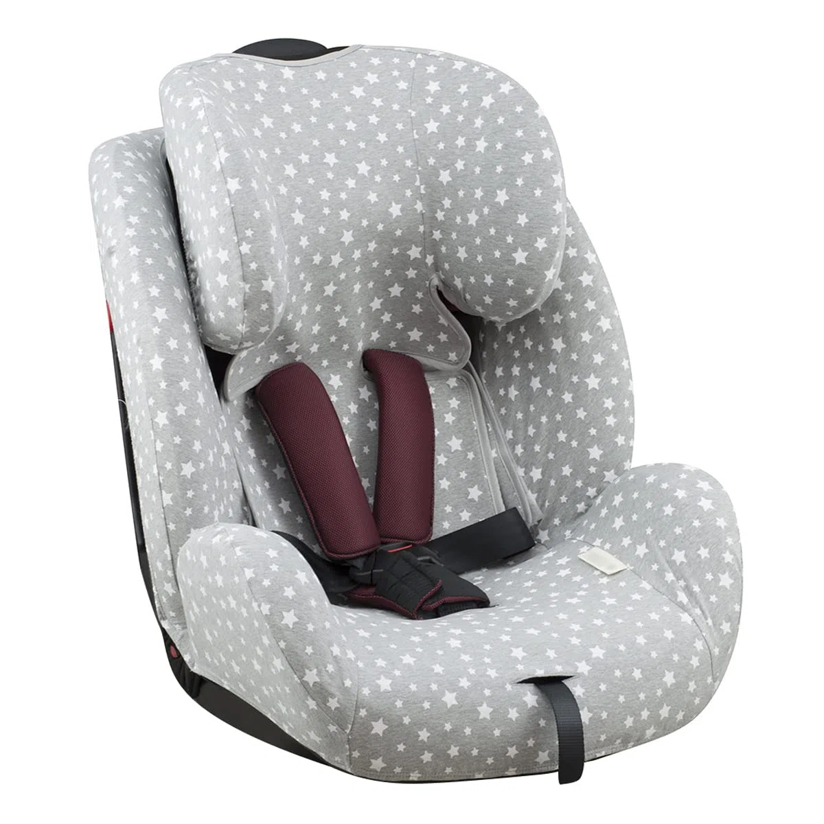 JYOKO Kids Bezug für Autositz Kompatibel mit Joie Stages, Every Stages, aus Baumwolle (White Star)