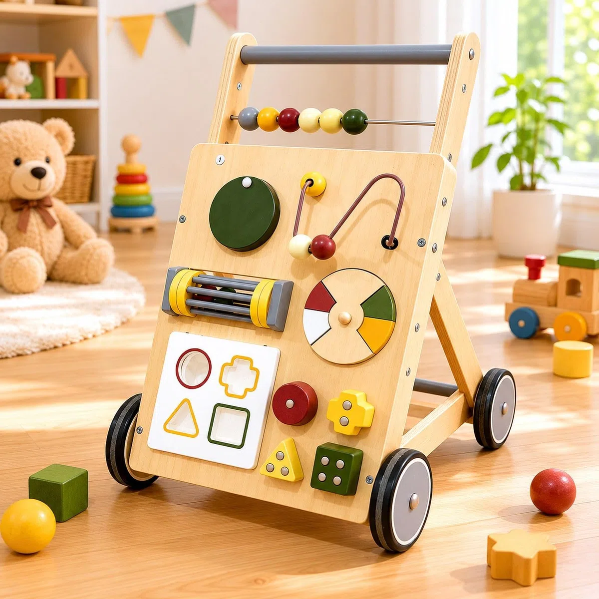 Schiebespielzeug Aus Holz für Jungen Und Mädchen, Ideal für...