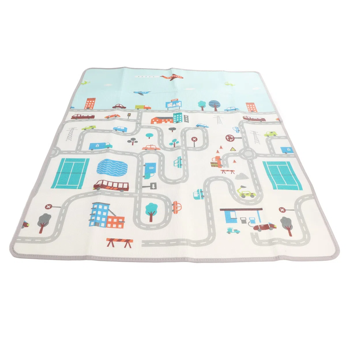 Omabeta Baby-Spielmatte, Schaumstoff-Krabbelmatte mit Aufbewahrungstasche, Faltbare, Leichte Spielmatte für den Innen- und Außenbereich, Picknickdecke 180 X 150 X 0,5 Cm