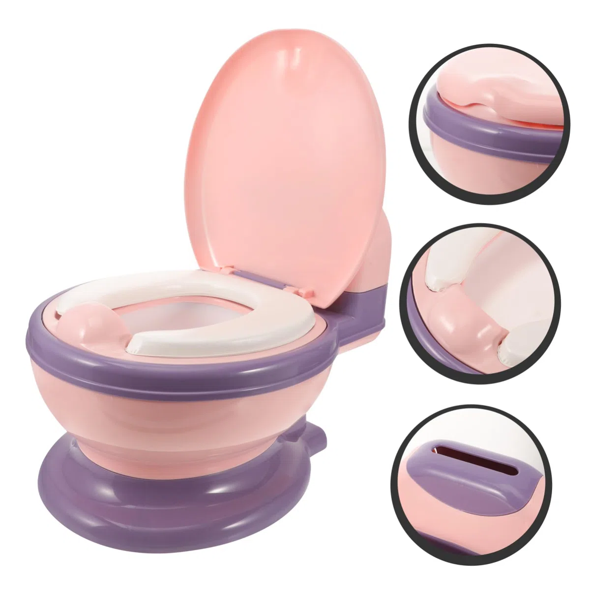 Housoutil Toilette Für Junge Mädchen Töpfchen Für Kleinkinder Kindertoilette Aus Töpfchentraining Für Jungen Und Mädchen Tragbares Töpfchen Für Zuhause Und Badezimmer Mit Weichem Sitz Und He